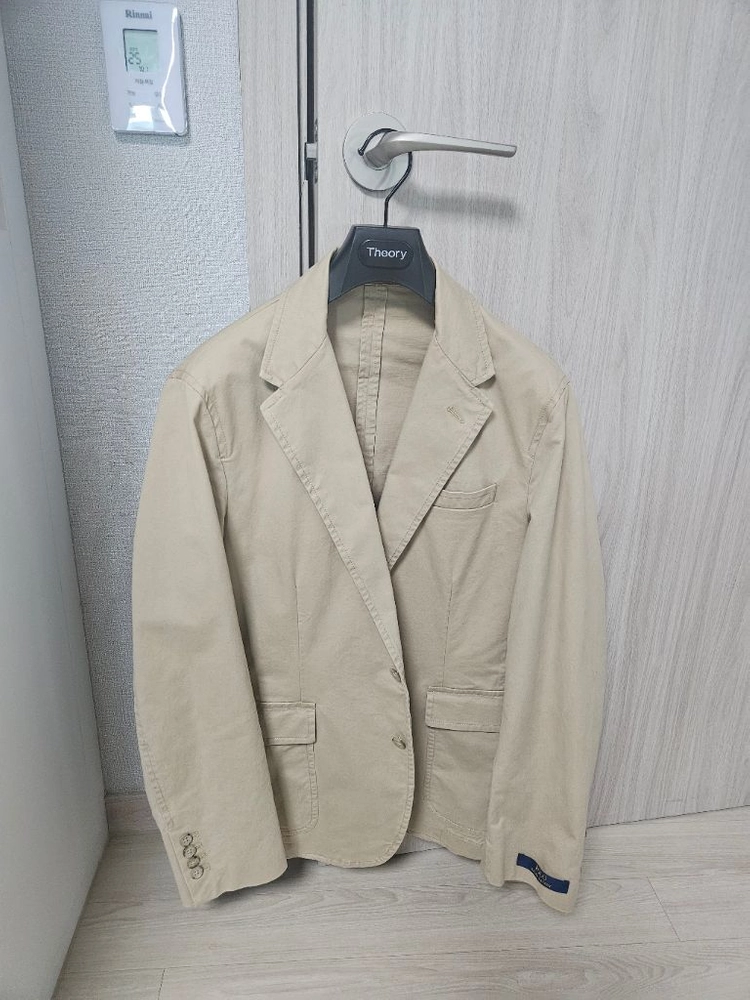 미착용) 폴로 치노 자켓 L 베이지 코튼 블레이저 이미지