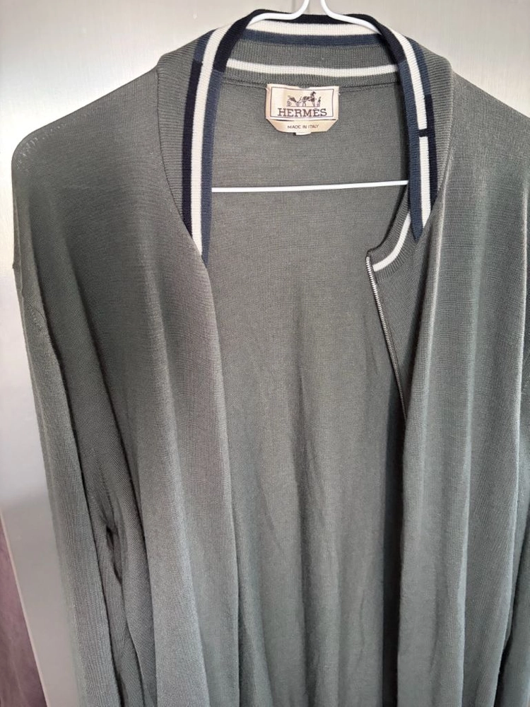 Herms Rayures & Twist 지퍼 재킷 XL 이미지