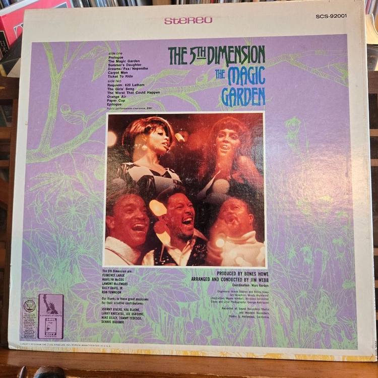 the 5th Dimension.the magic garden.67.US.초반.NM/NM+.민트급LP 이미지