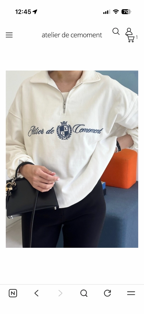아뜰리에 드 쎄모먼 denby zip-up 이미지