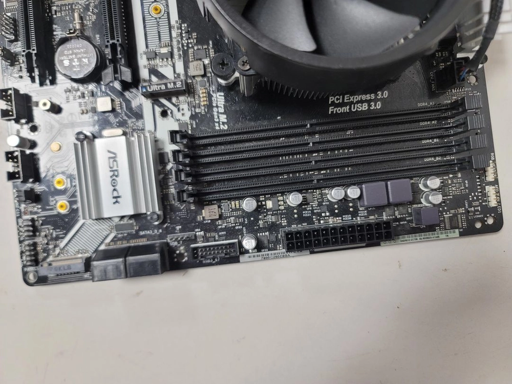 4350g CPU + AB350M Pro4 메인보드 이미지