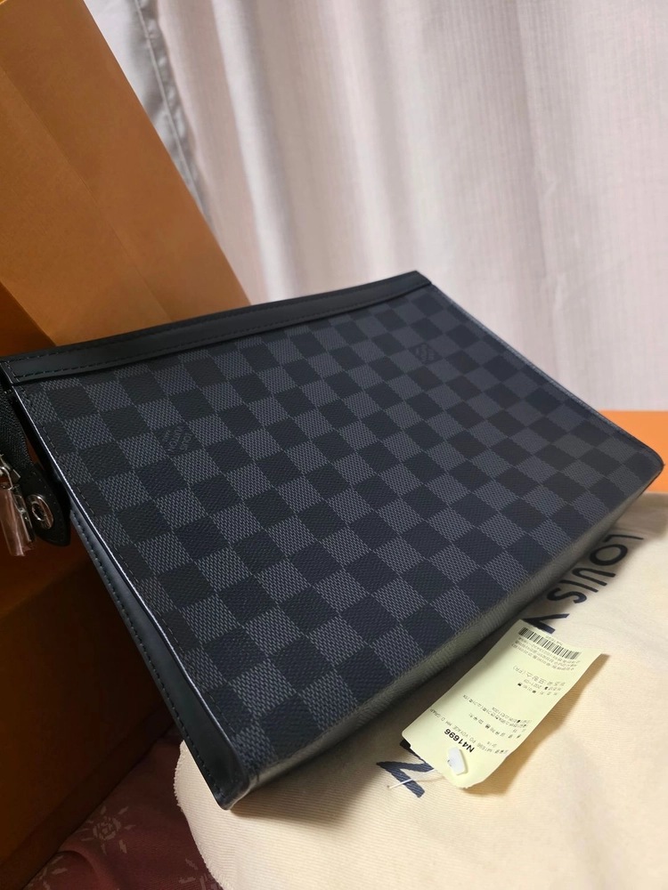 루이비통 포쉐트 보야주 MM 다미에 그래파이트 이미지