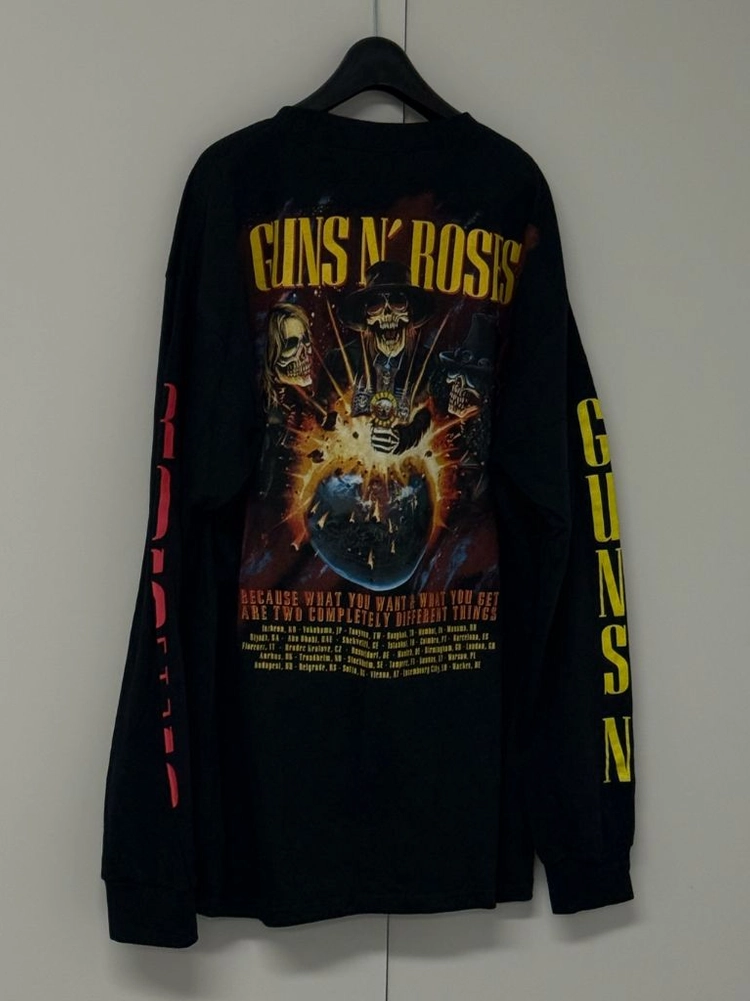 새제품 XXL / 건즈앤로지스 Guns N Roses 2025투어 내한 공식굿즈 롱슬리브티셔츠 이미지