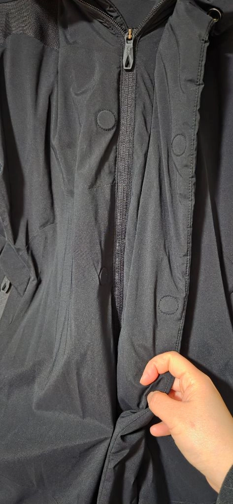 스파이더 거위털 롱패딩 블랙 90(S) 이미지