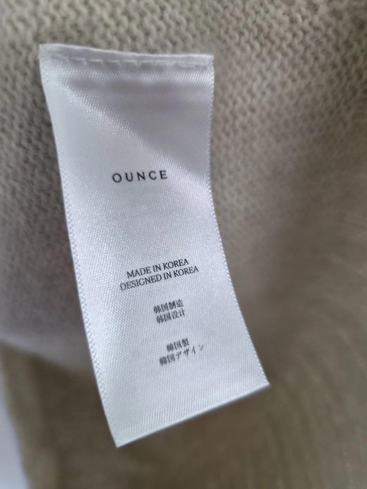온스(OUNCE) 래글런 브이넥 울 니트 (오트밀베이지) 이미지