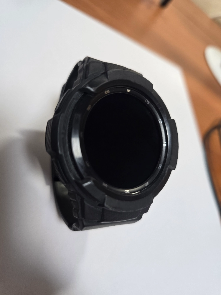 갤럭시 워치4 클래식 46mm 블랙 + 농구골대 거치대 & 충전기 풀세트 판매합니다. 이미지