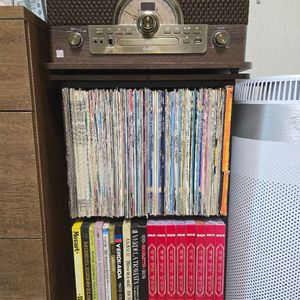 LP플레이어와 LP정리장 그리고 가요LP+팝송LP+피아노전집LP+오페라LP 팝니다 이미지