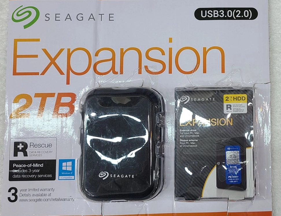 씨게이트 Expansion 외장하드 2TB 블랙 단순개봉판매합니다 이미지