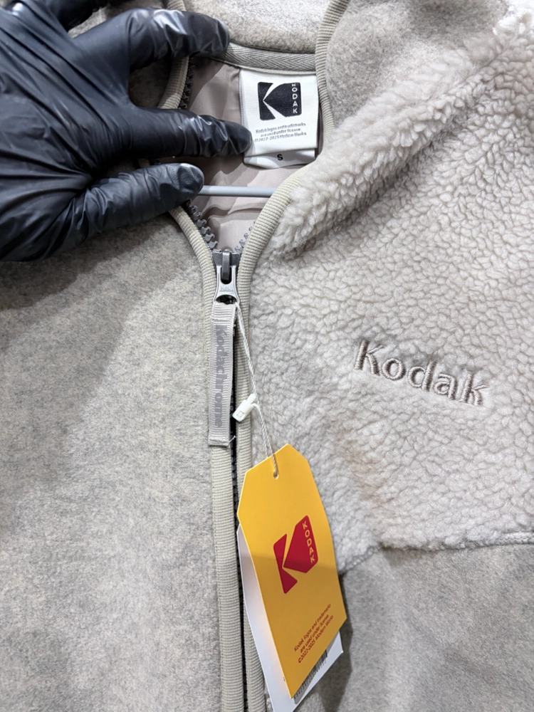 새상품 Kodak 코닥 남녀공용 플리스 자켓 아이보리 베이지 s 이미지