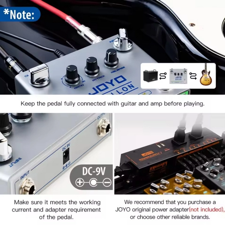 JOYO R-19 아발론 컴프레서 페달 (기타·베이스 이펙터) 이미지