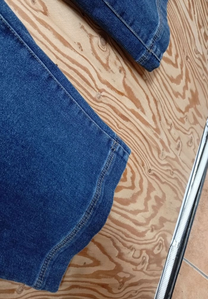 요하넥스 여성 기모 데님 와이드 팬츠 이미지