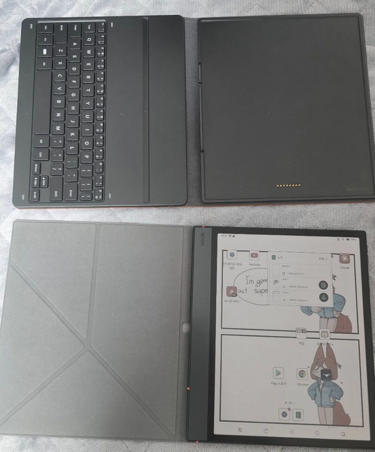 오닉스 북스 노트에어5c 10.3인치 컬러이북리더기(정품커버,키커버,256sd)/서울 이미지