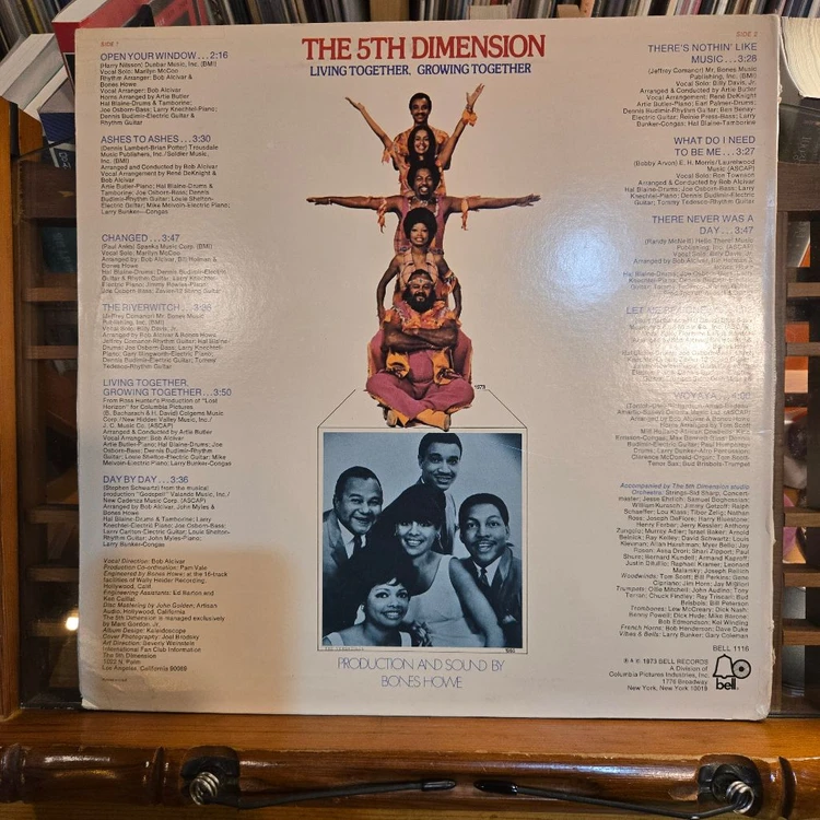 5TH Dimension.living together,growing together.73.US.초반.EX+/NM+. 이미지