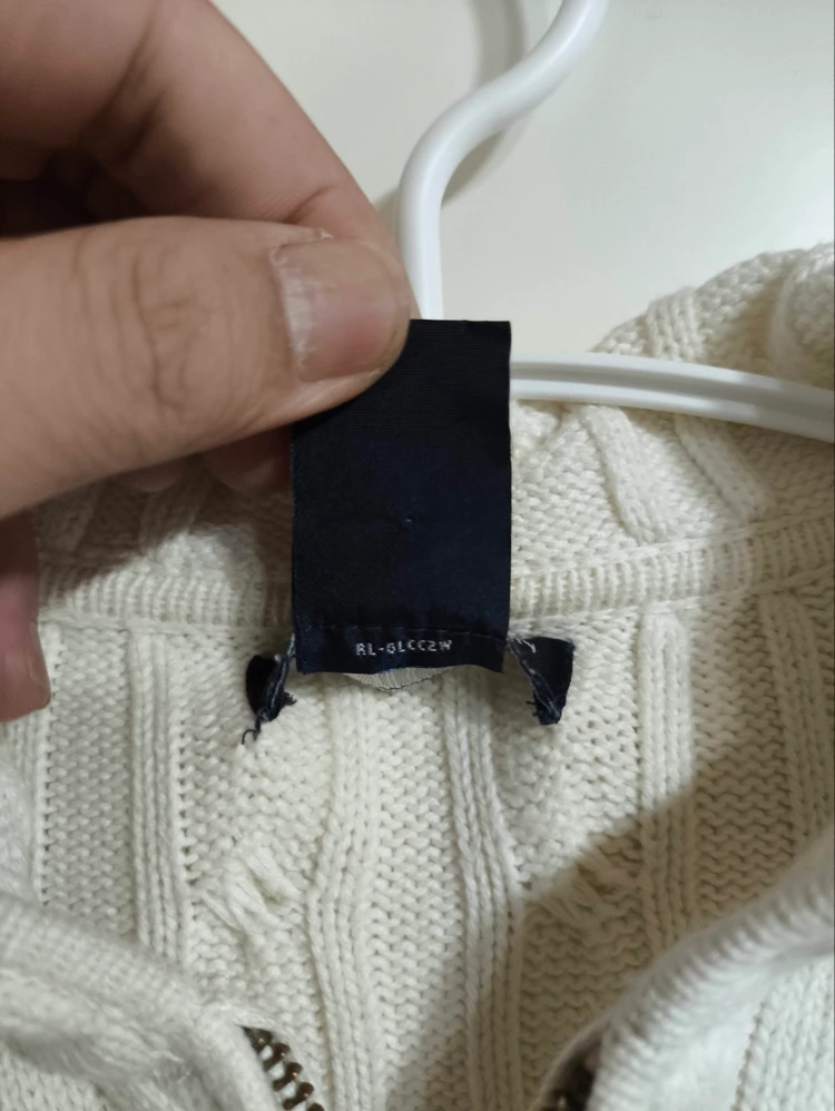 폴로 랄프로렌 키즈 꽈배기 니트 후드집업 이미지