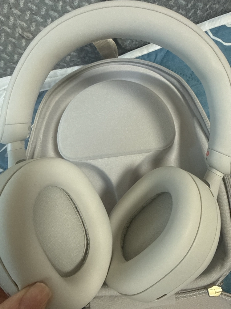 (테스트1회)소니 WH-1000XM5 플래티넘 실버 헤드폰 판매 이미지