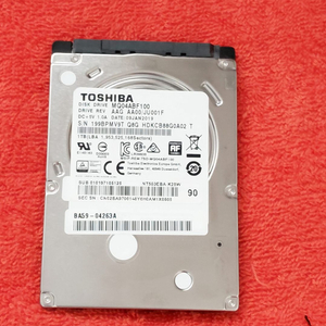 노트북 하드 도시바 HDD 1TB 2.5인치 슬림 이미지