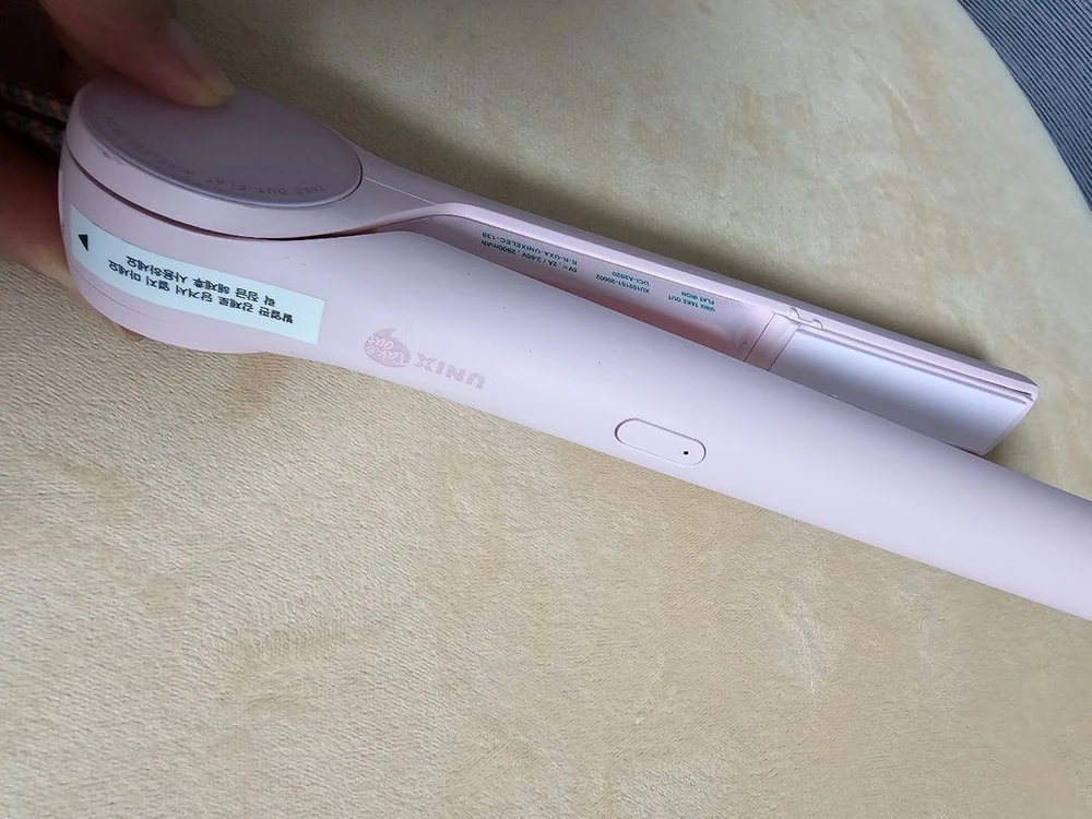 유닉스 무선 미니 고데기 핑크 이미지