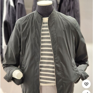 앤드지 데일리 하이넥 블루종 카키 바람막이 점퍼 판매합니다 이미지