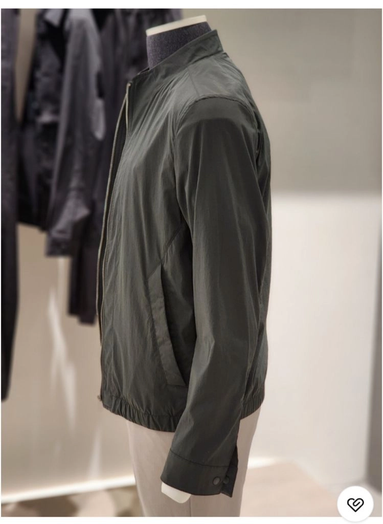 앤드지 데일리 하이넥 블루종 카키 바람막이 점퍼 판매합니다 이미지