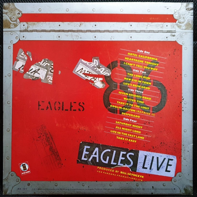 이글스 EAGLES LIVE LP 일본반 이미지