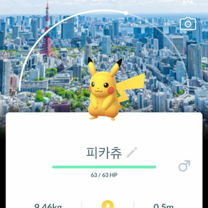 포켓몬고 도쿄타워 배경 피카츄 이미지