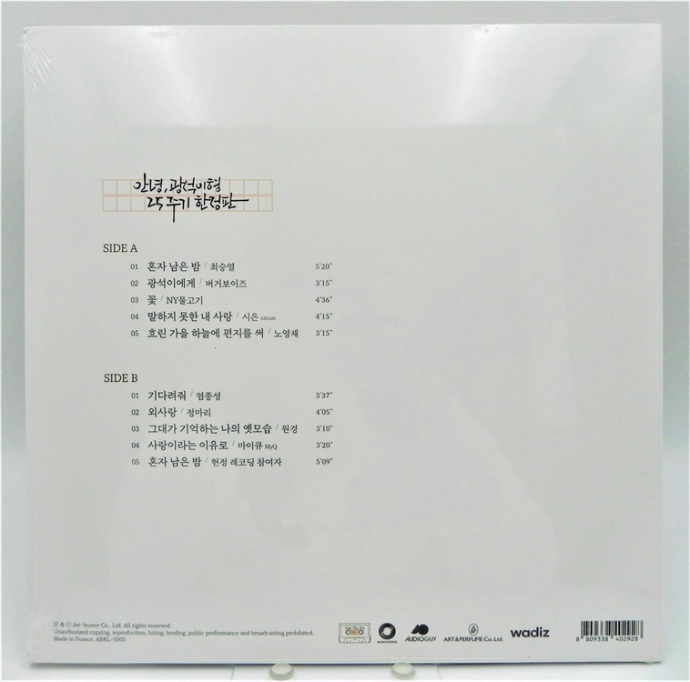[미개봉/극희귀/한정판] 김광석 헌정 앨범 - 〈안녕, 광석이형〉 25주기 한정판 LP (프랑스 프레스 미개봉반) 이미지