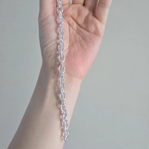 실버톤 체인 팔찌 20cm 이미지