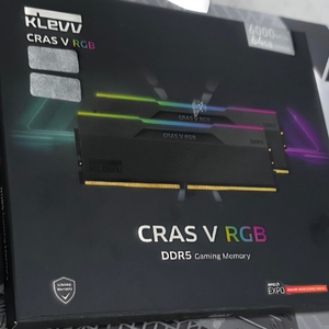 KLEVV CRAS V RGB DDR5-6000 CL30 블랙 64GB (32GB 2) 이미지