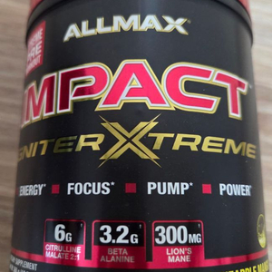 [미개봉 제품] ALLMAX IMPACT Igniter XTREME 올맥스 이그나이트 익스트림 부스터 프리워크아웃 이미지