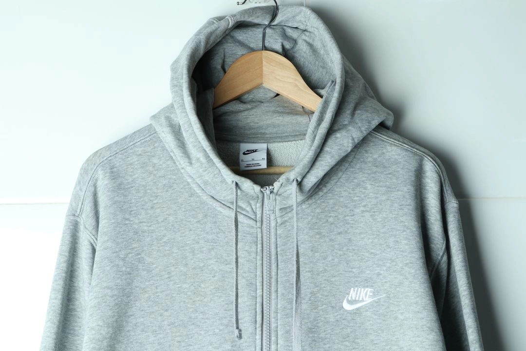 (XL-2XL) 나이키 후드집업 빅사이즈 기모 그레이 이미지
