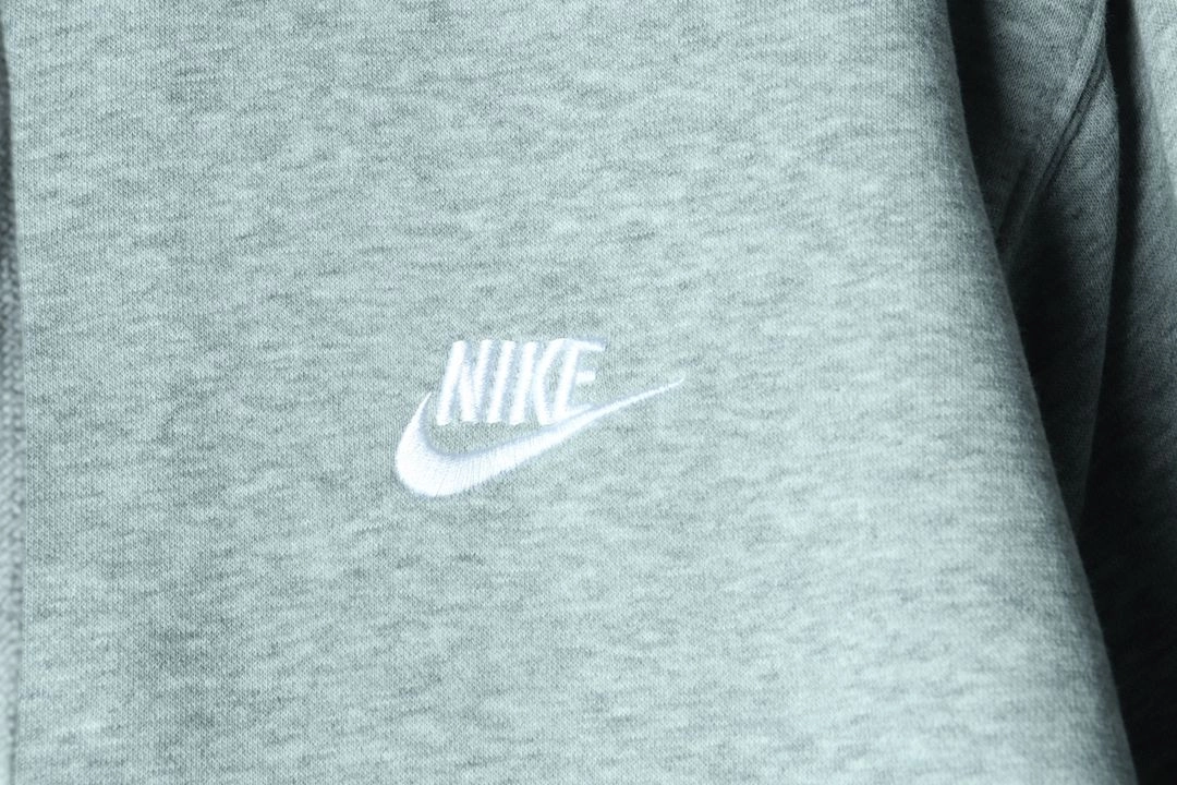 (XL-2XL) 나이키 후드집업 빅사이즈 기모 그레이 이미지