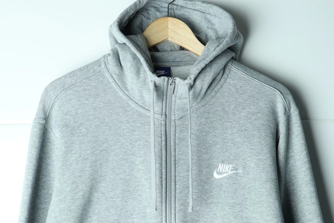(2XL) 나이키 후드집업 빅사이즈 그레이 기모 이미지