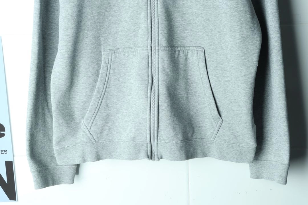 (2XL) 나이키 후드집업 빅사이즈 그레이 기모 이미지