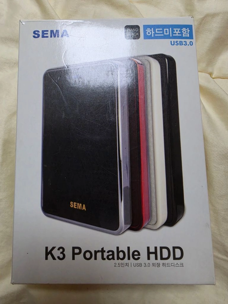 SEMA K3 외장하드 500GB 블랙 이미지