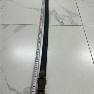 상태 최상 정품 POLO 폴로 랄프로렌 엔티크 황동 브라질리언 가죽 벨트 40인치 팝니다 이미지