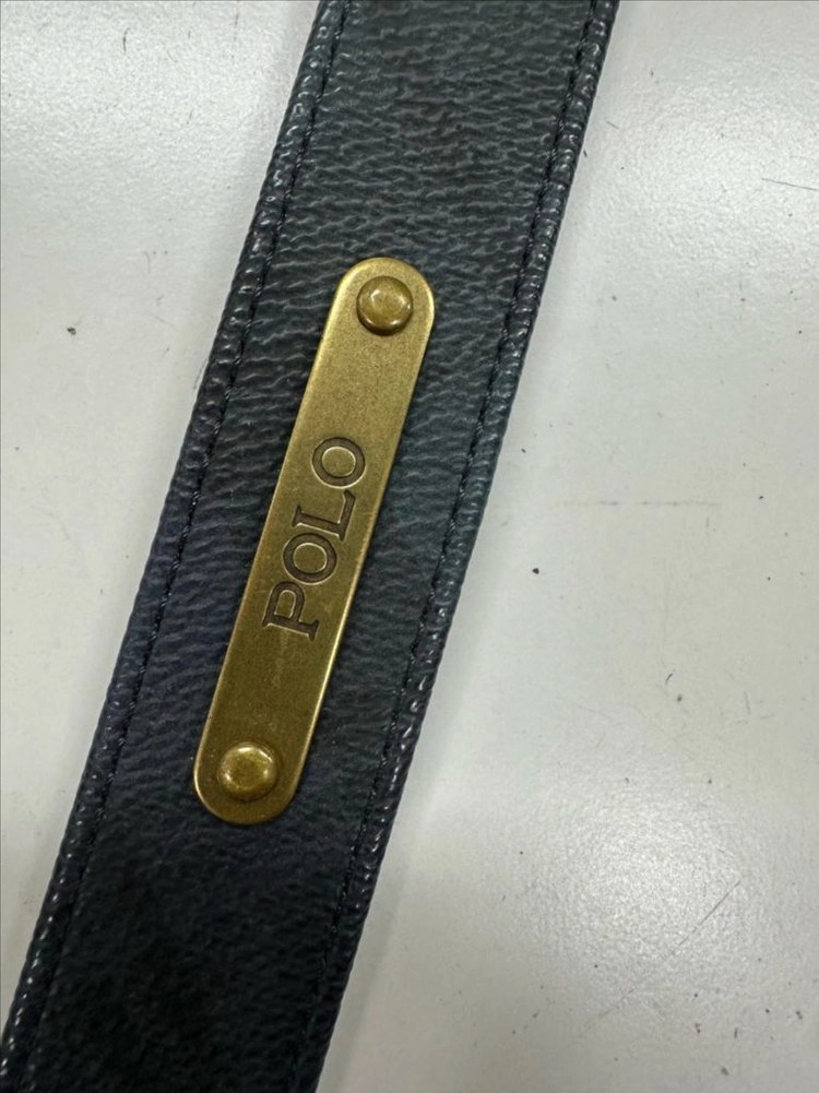 상태 최상 정품 POLO 폴로 랄프로렌 엔티크 황동 브라질리언 가죽 벨트 40인치 팝니다 이미지