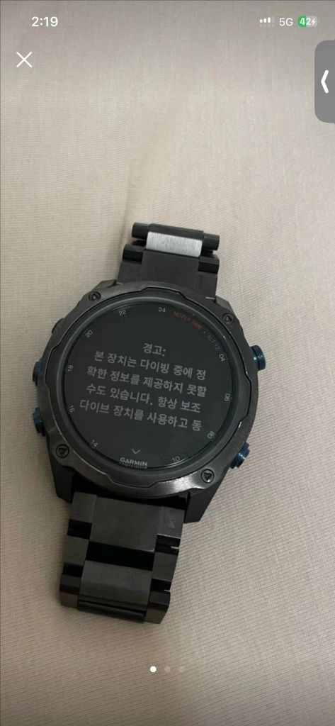 가민mk2i 다이빙 컴퓨터 시계 정가 180 쿨거네고 이미지