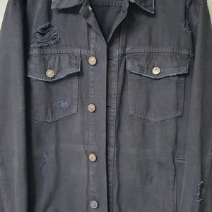 Bershka Denim 블랙 데미지자켓(해외판) 105호 실측! S급! 드라이완료! 이미지