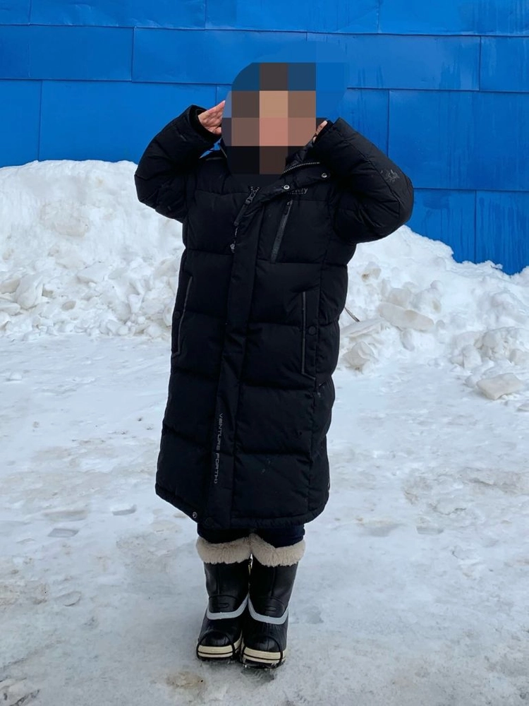 디스커버리 키즈 오리털 롱패딩 블랙 (120cm) 이미지