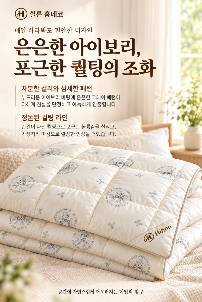 세제품 힐튼 홈데코 호주산 프리미엄 천연 호텔 양모이불 이미지