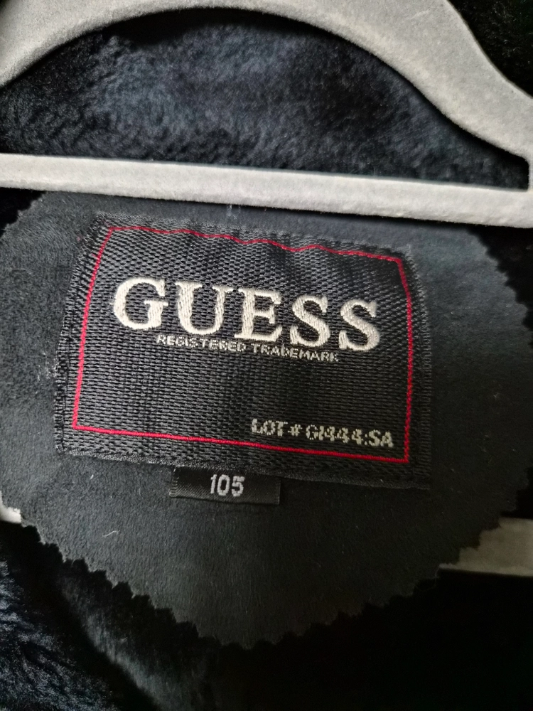 드라이완료! Guess 블랙 스웨이드 퍼 안감 자켓 105 이미지