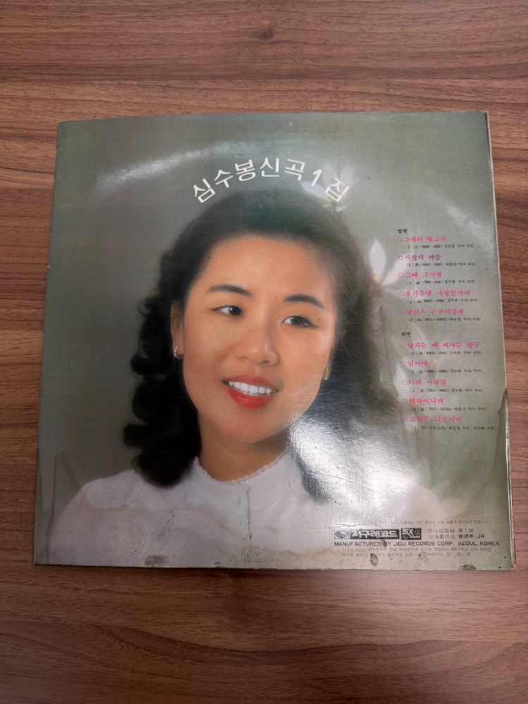 심수봉 신곡 1집 LP 그대와 탱고를 님이여 남자는 배 여자는 항구 이미지