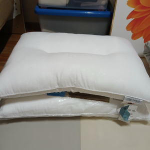 화이트 베개 2개 새상품 이미지