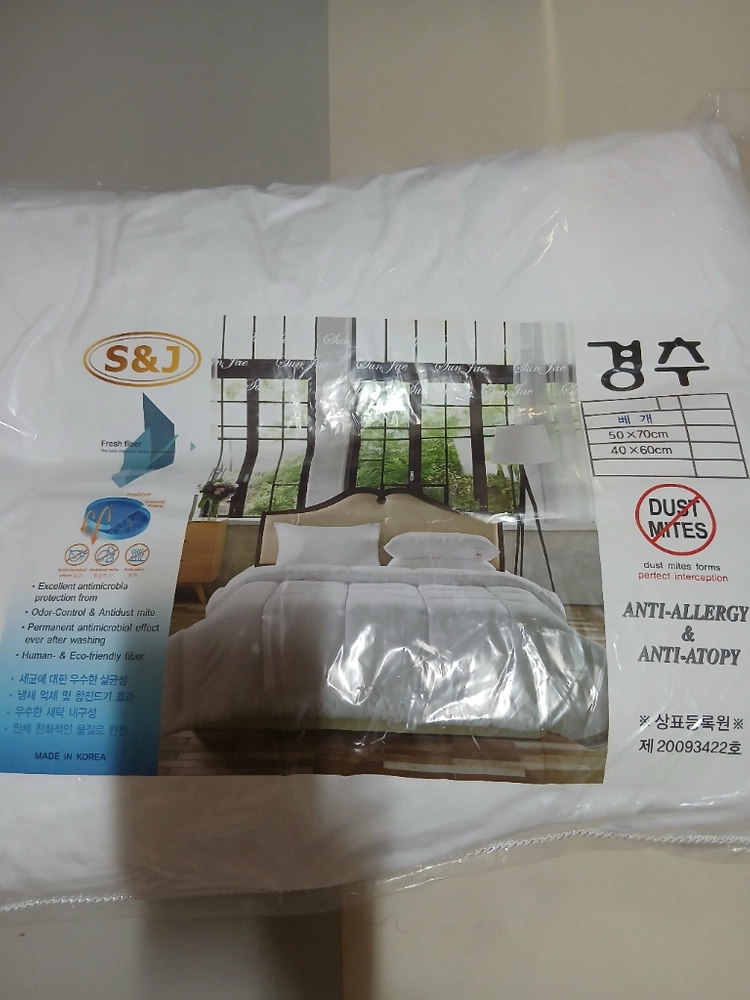 화이트 베개 2개 새상품 이미지