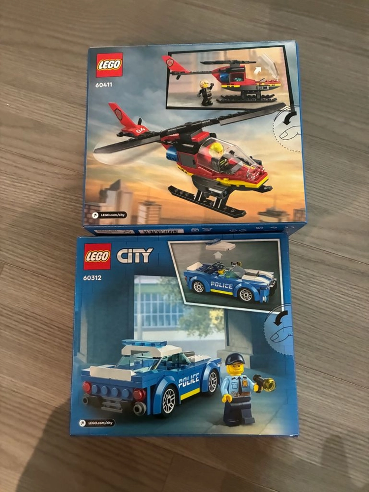 <미개봉> LEGO 레고 시티 60411 헬리콥터 & 60312 경찰차 이미지