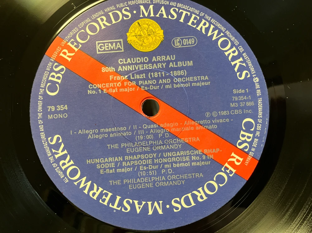 독일초반 3LP) 클라우디오 아라우 80주년 기념 앨범 LP 이미지