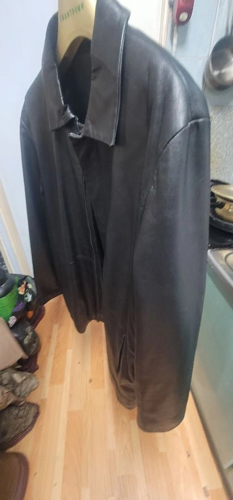 [새상품] 지오지아(ZIOZIA) 프리미엄 천연 양가죽 블레이저 자켓 (블랙, 100호)실물로 보면 인조가죽과는 차 이미지