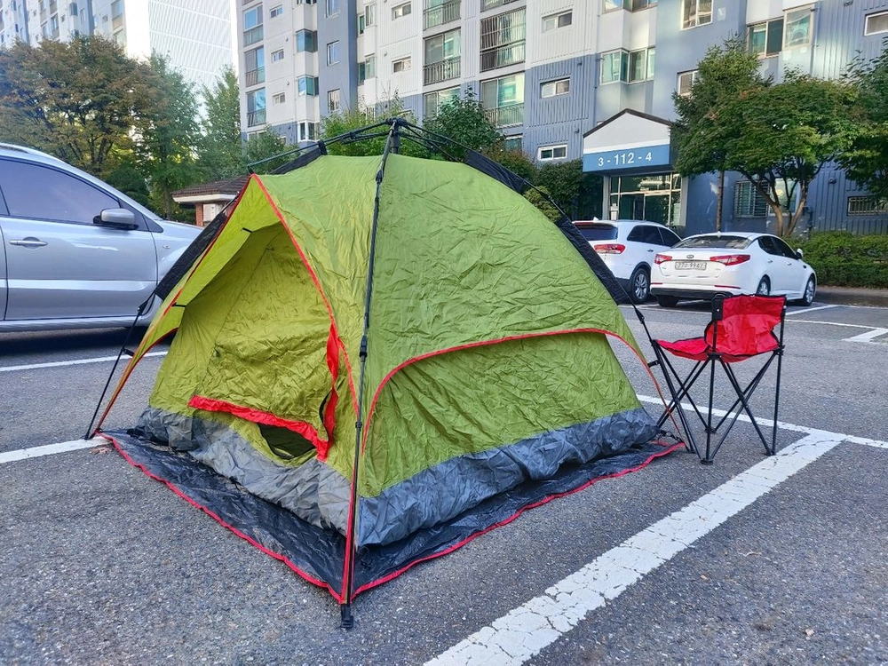 green.b 탠트 그늘막이 의자포함 저렴하게 팝니다. 이미지
