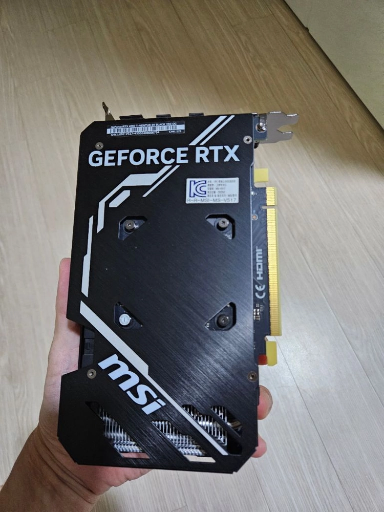 msi 4060ti 16gb 그래픽카드 이미지