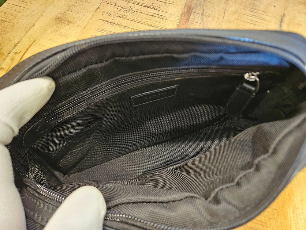 (정품) 발리 칼리로스 삼색 스트라이프 파우치 클러치백 이미지